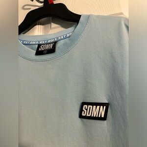 Blue and white fade medium t shirt